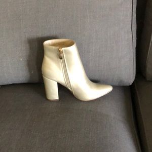 Gold booties from Lulus style qttava
